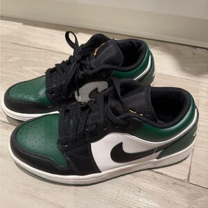 Nike Air Jordan Low Sneakers - Black and Green